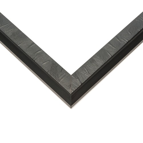 Frame black real wood - black,