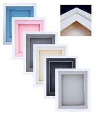 3D Box White Deep Wood Picture