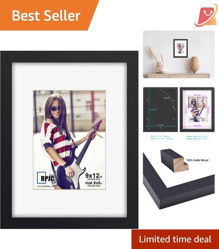 12x9 solid wood picture frame - wood,