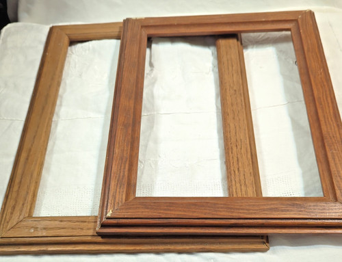 Vintage wood picture frames - 2,