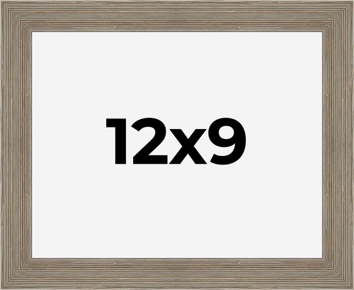 12x9 frame gray barnwood - gray,