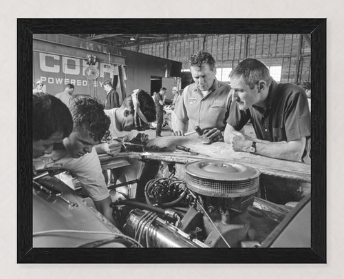 12x9 framed 1964 sebring - sebring, ford