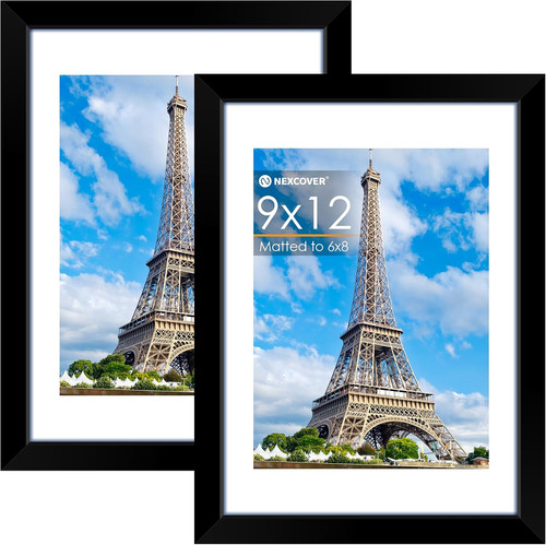 9x12 frame 2pk black - 2pk,,