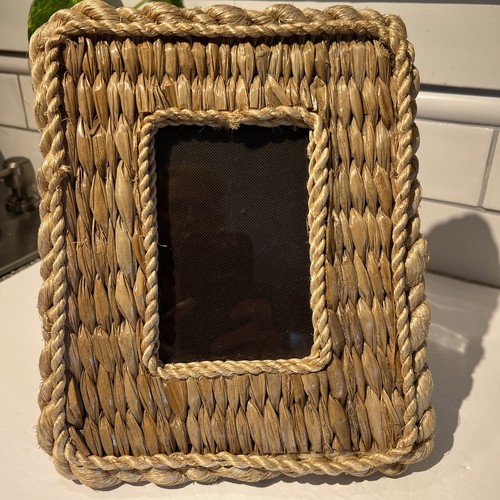 Frame rattan jute - rope, natural