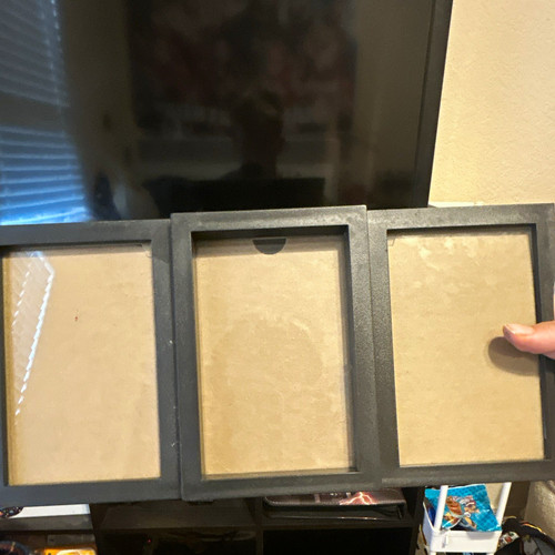 Black trifold opening - black, 3-opening