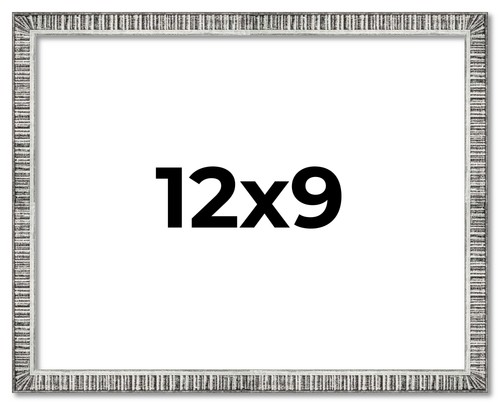 12x9 frame silver grey - silver,