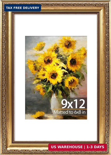 9x12 vintage picture frame - vintage,