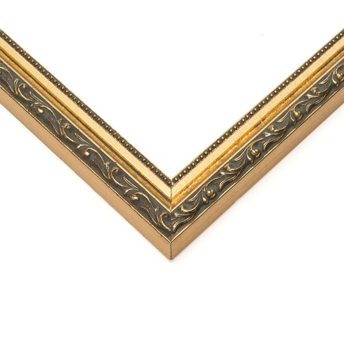 12x9 frame black gold solid - gold,