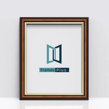 WALNUT WOOD EFFECT WITH GOLD