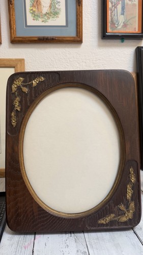 Vintage art nouveau wood photo - art,