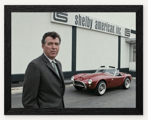 12x9 framed carroll shelby - framed,