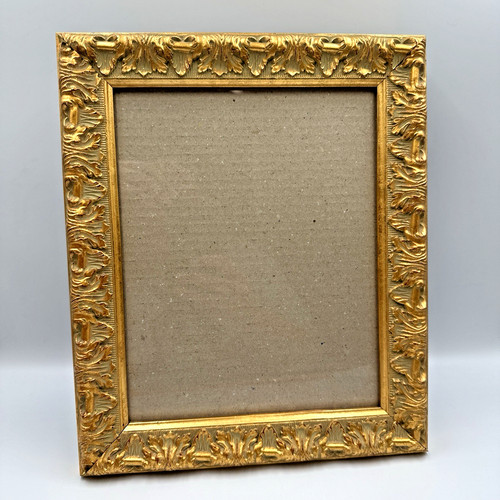 Ornate gold picture frame - ornate,